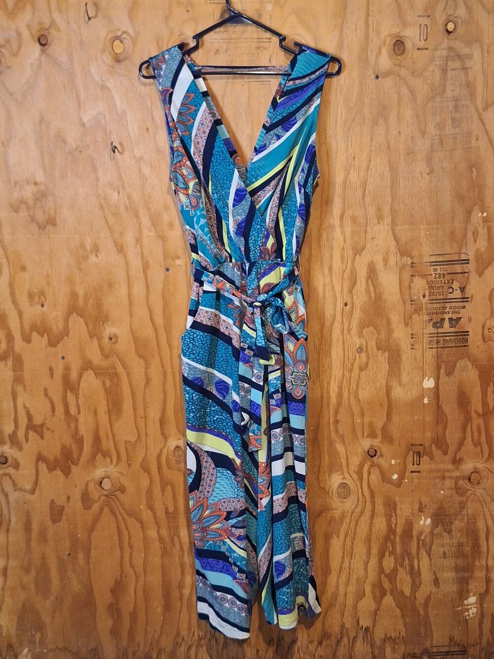 Quiz Jumpsuit Women's Medium Maximalist Bold Vibrant Dopamine Loud Fashion